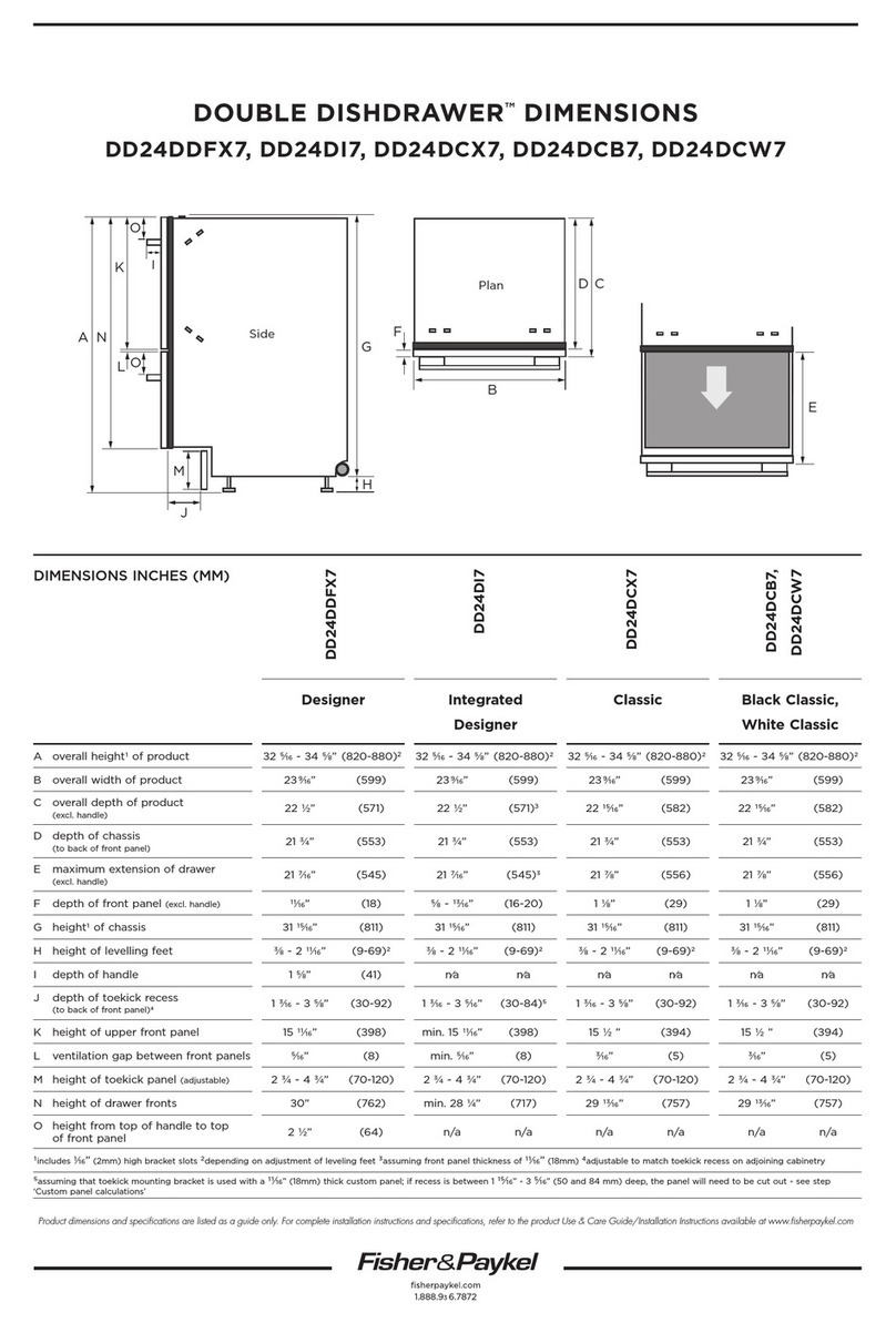 Fisher & Paykel DD24DCX7 Parts list manual