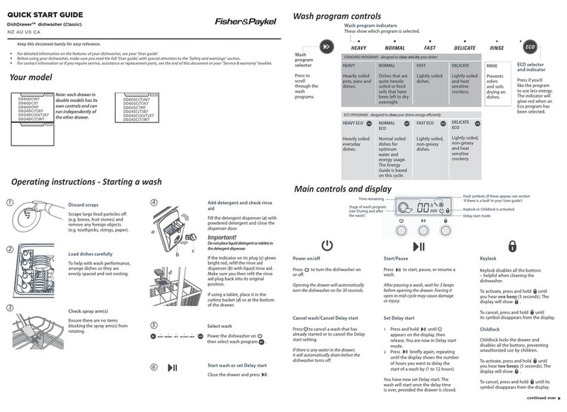 Fisher & Paykel DD24SCX7 User manual