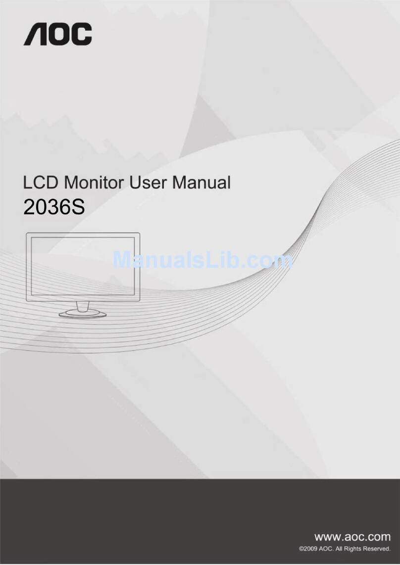 AOC 2036S User manual