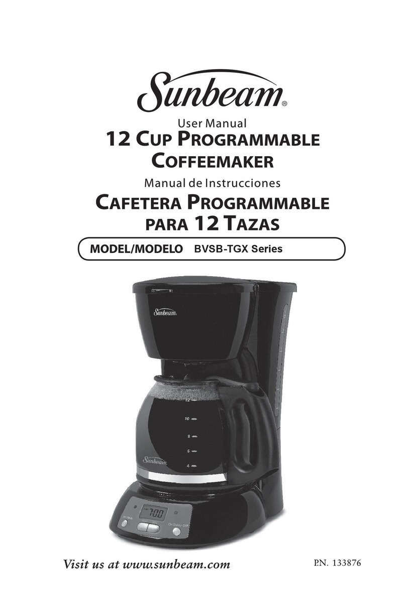 Sunbeam BVSB-TGX23 user manual