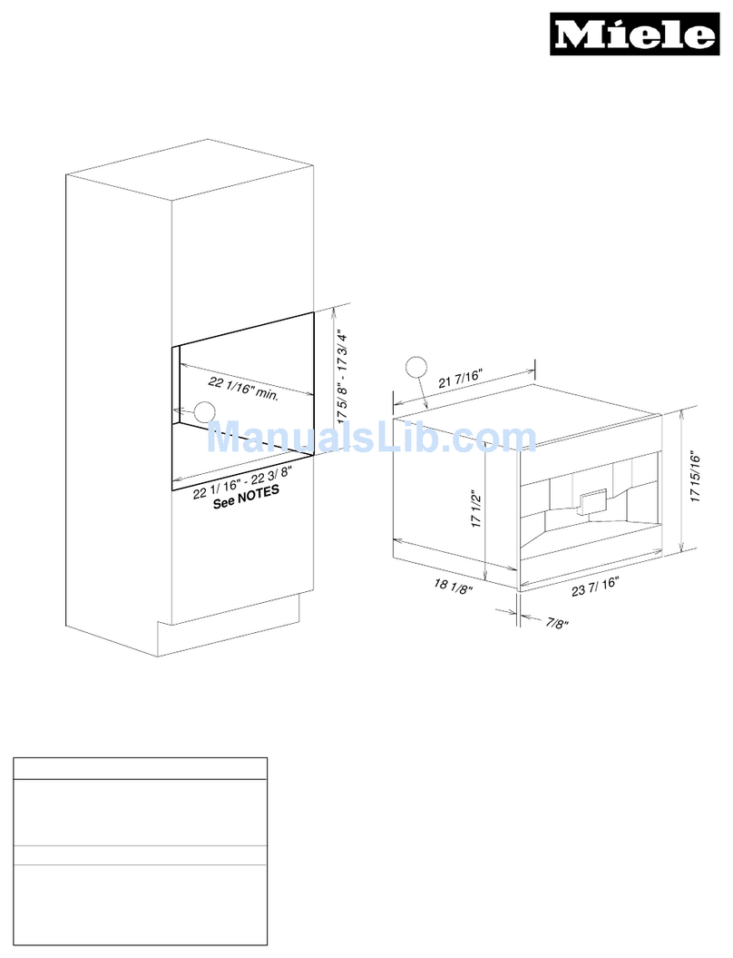 Miele CVA 4062 Parts list manual