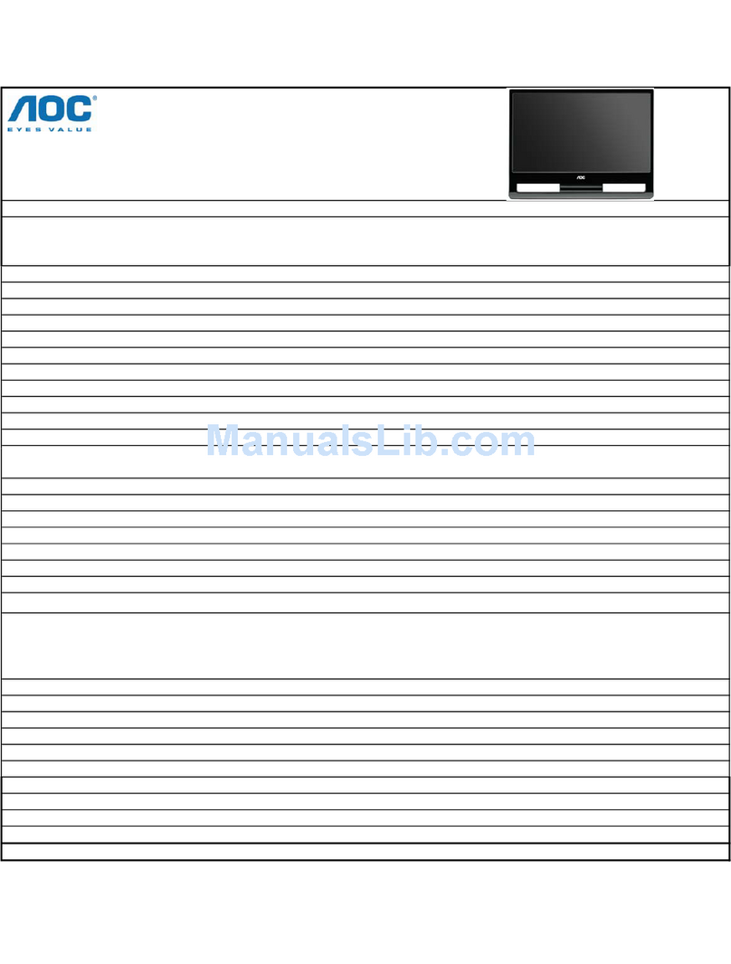 AOC 913FW User manual