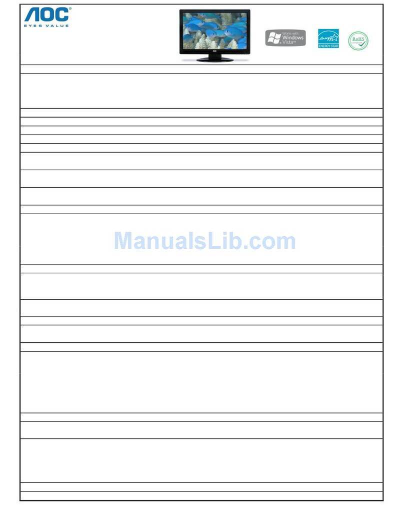 AOC 919Sw-1 User manual