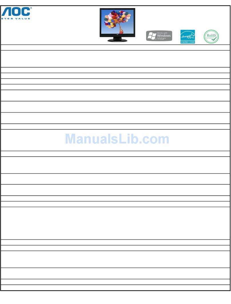 AOC 712s User manual