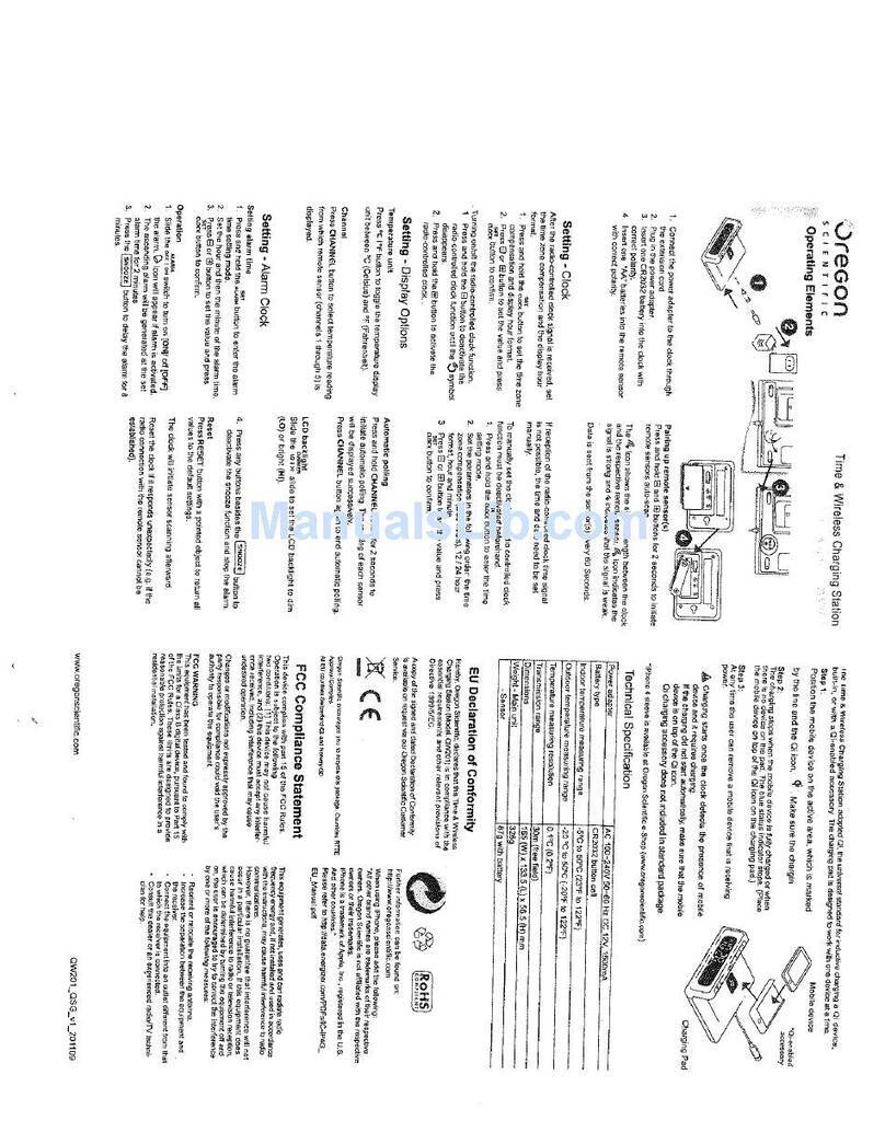 Oregon Scientific QW201 user manual