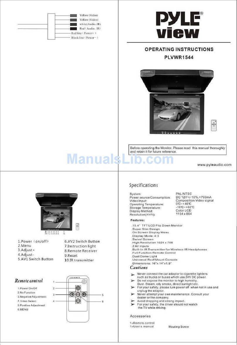 Pyle view PLVWR1544 User manual