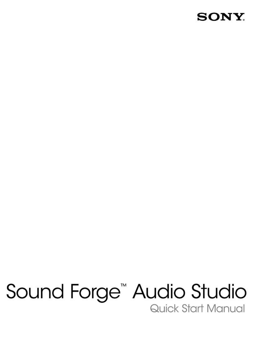 Sony Sound Forge - Sound Forge Audio Studio 8 User manual