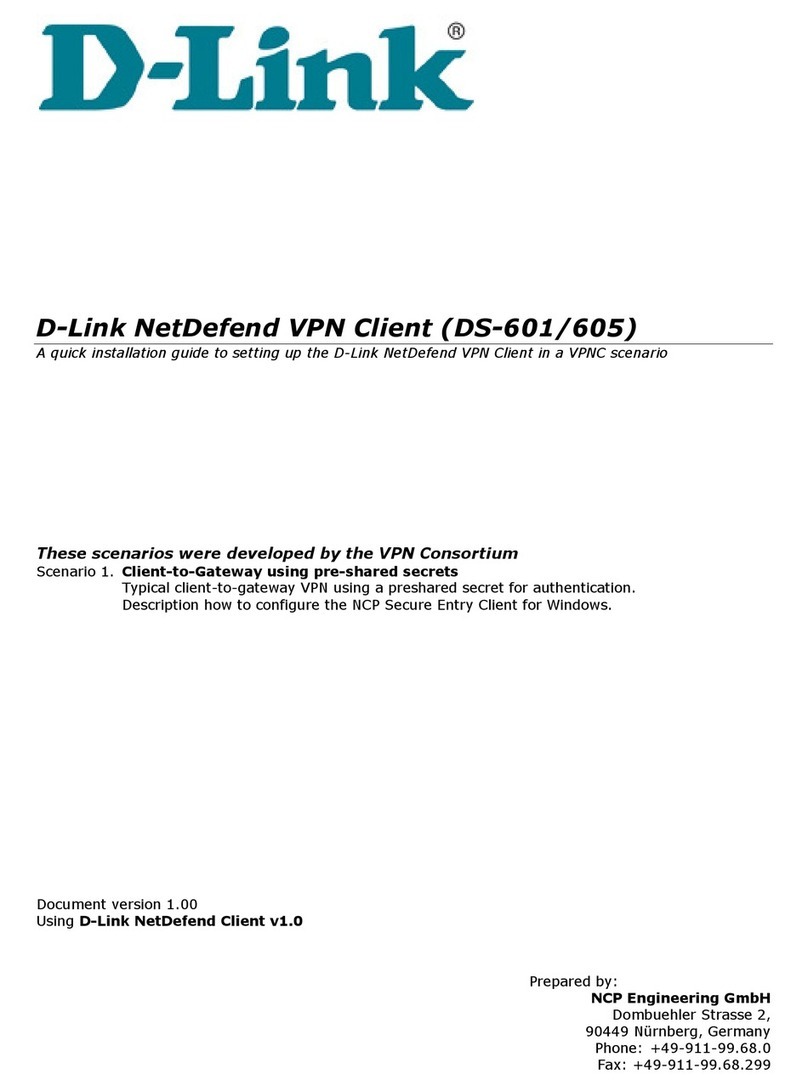 D-Link DS-605 - VPN Client - PC User manual