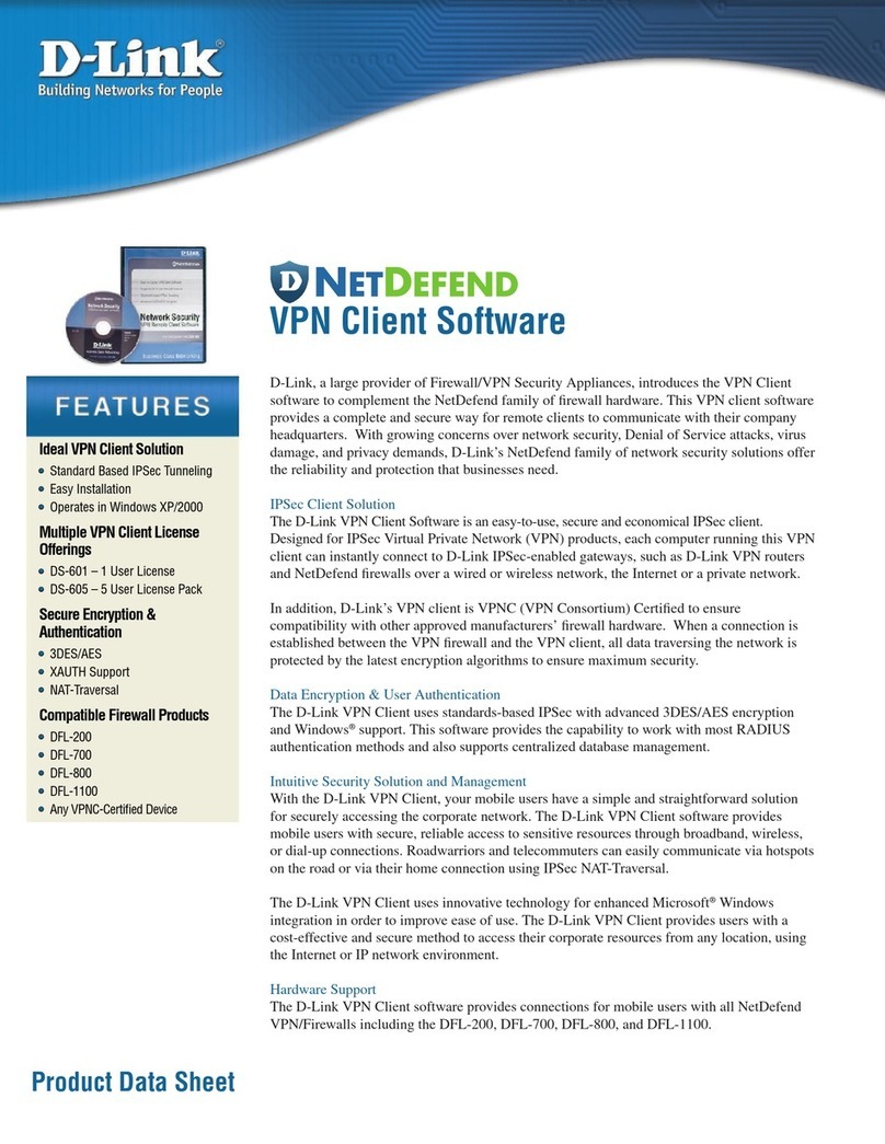 D-Link DS-601 - VPN Client - PC Operational manual