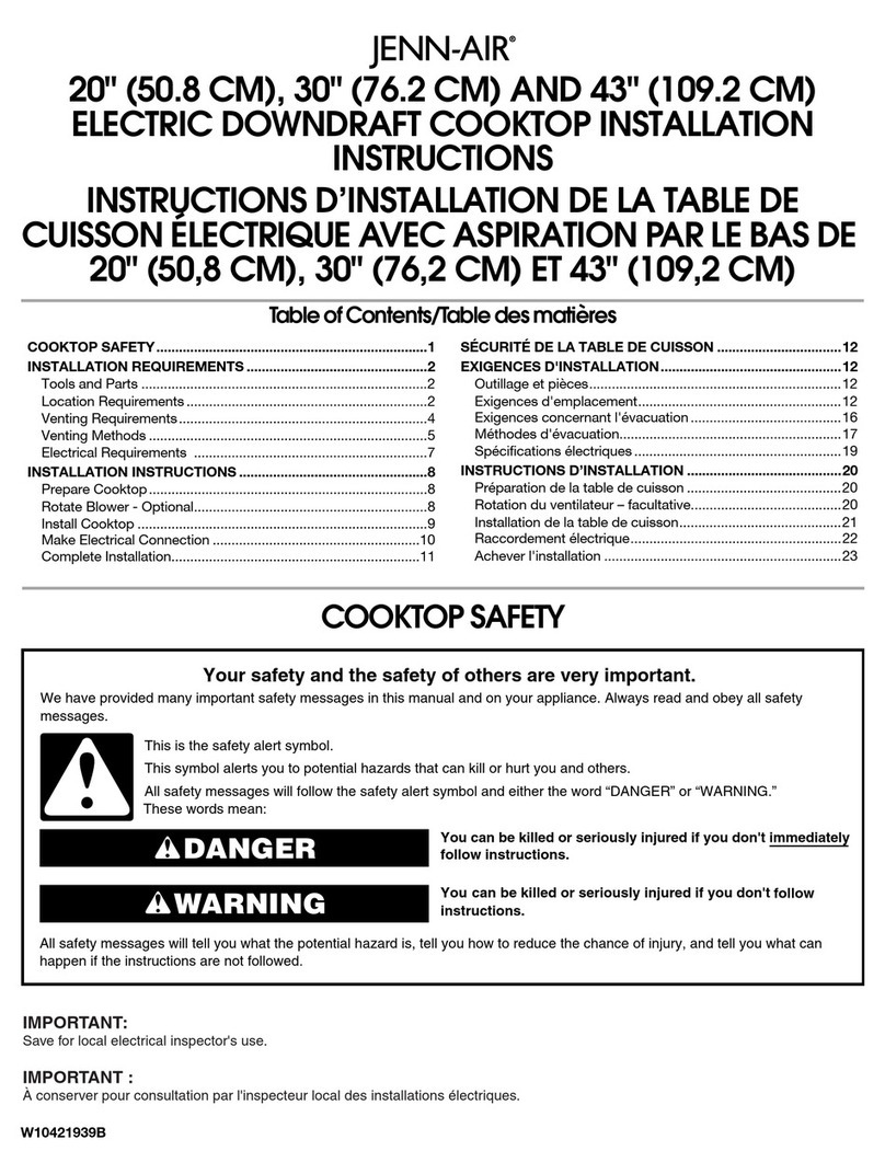 Jenn-Air CVEX4100B User manual