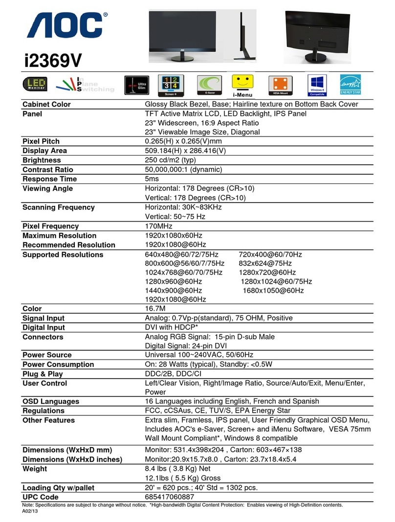 AOC I2369V User guide
