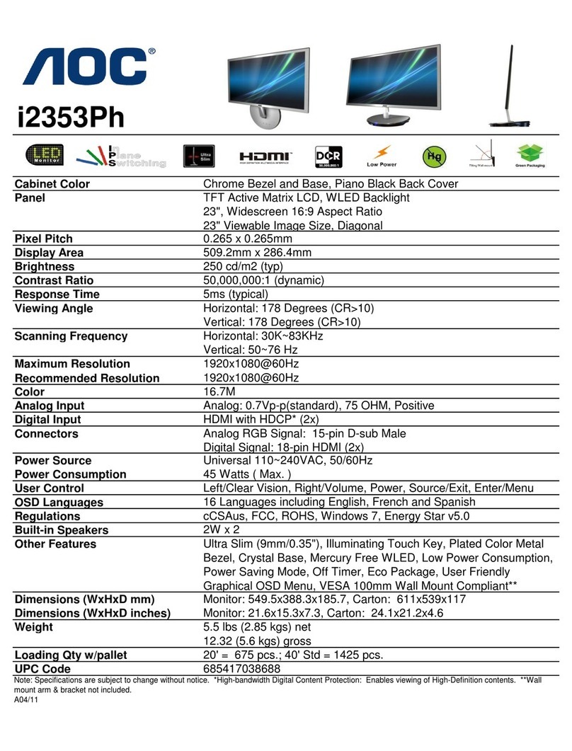 AOC i2353Ph User guide