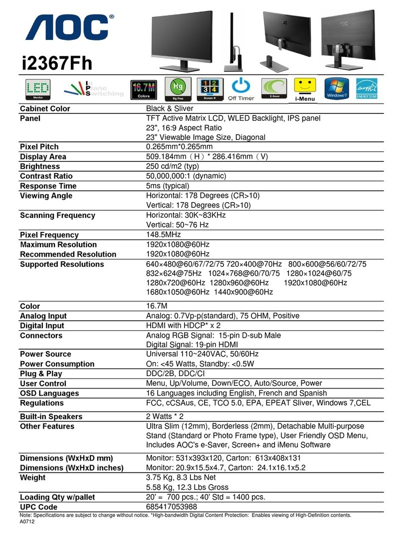 AOC i2367Fh User guide
