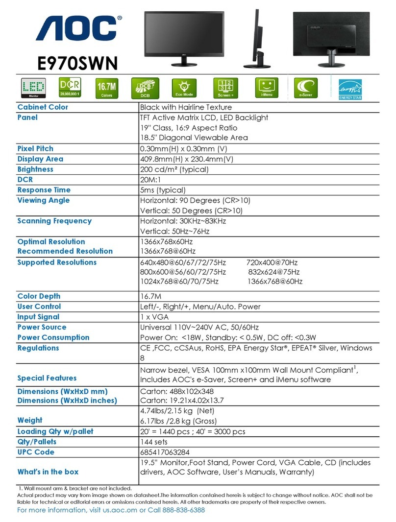 AOC E970SWN User guide