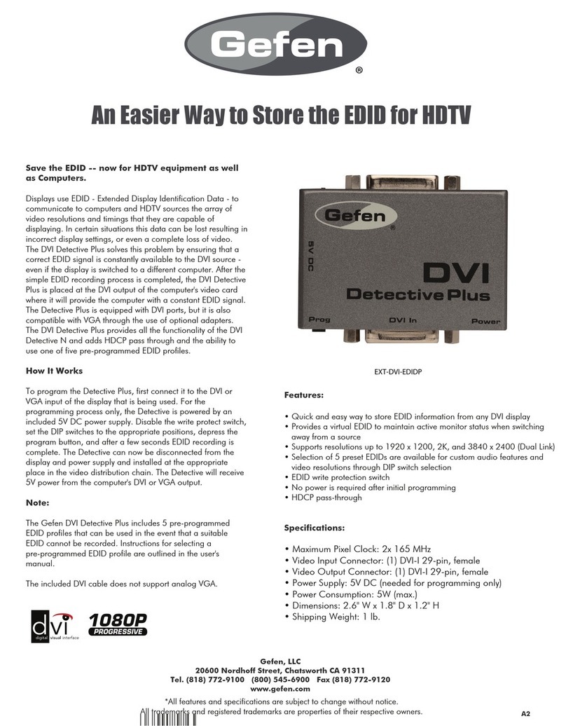 Gefen EXT-DVI-EDIDP quick guide