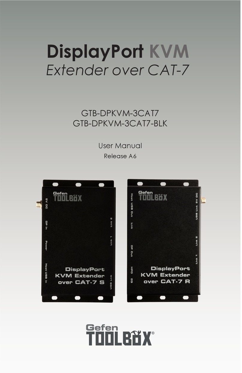 Gefen ToolBox GTB-DPKVM-3CAT7 user manual