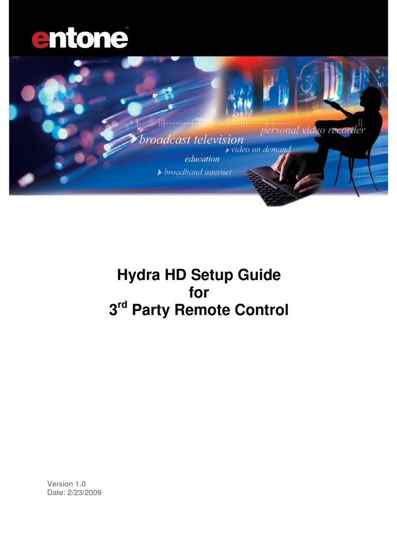 Entone Hydra HD User manual