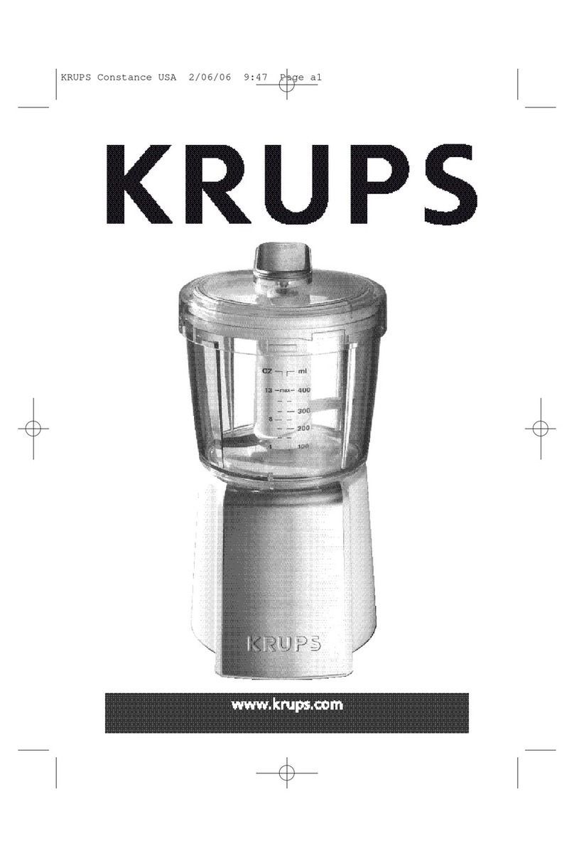Krups Blender User manual Krups Blender User manual