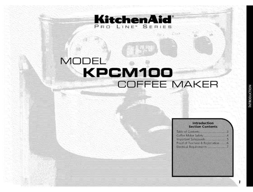 KitchenAid Pro line KPCM100 User manual