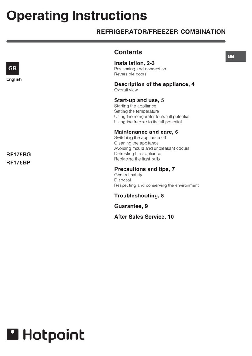 Hotpoint RF175BG User manual