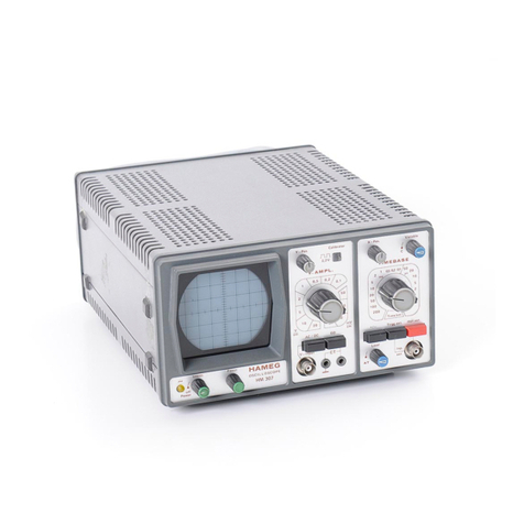 Hameg HM 307 User manual