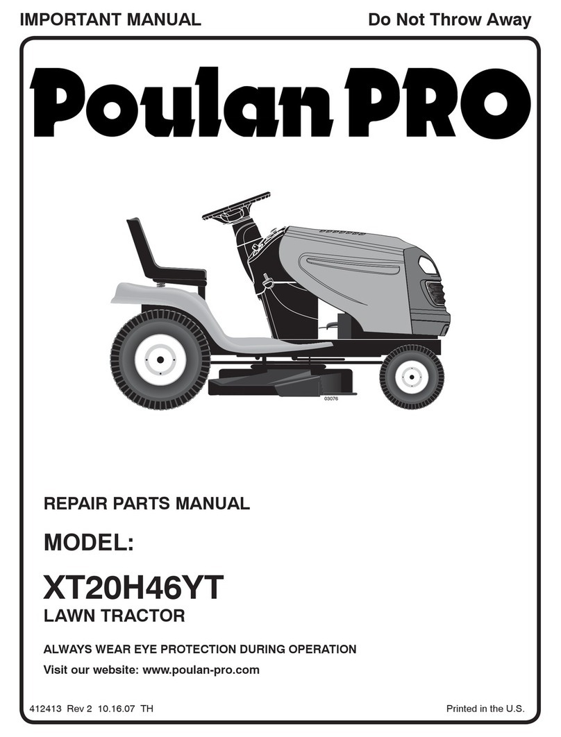 Poulan Pro XT20H46YT Repair parts manual
