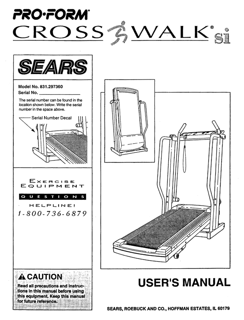 Pro-Form 831297360 User manual