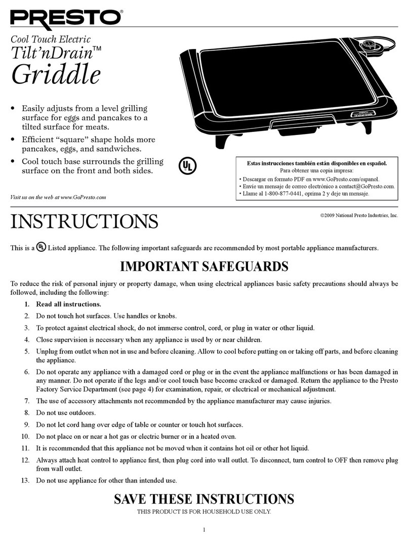 Presto Tilt’nDrain 7045 User manual