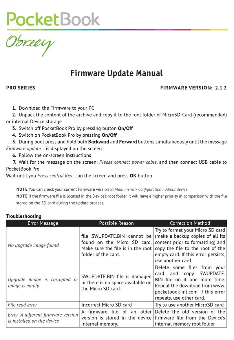 Obreey Pro 612 Use and care manual Obreey Pro 612 Use and care manual