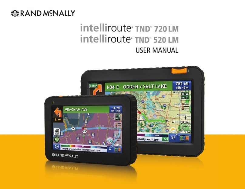 Rand McNally intelliroute TND 520 LM User manual Rand McNally intelliroute TND 520 LM User manual
