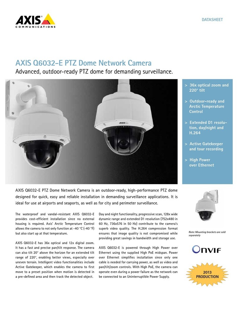 Axis Q6032-E PTZ Tehnical manual