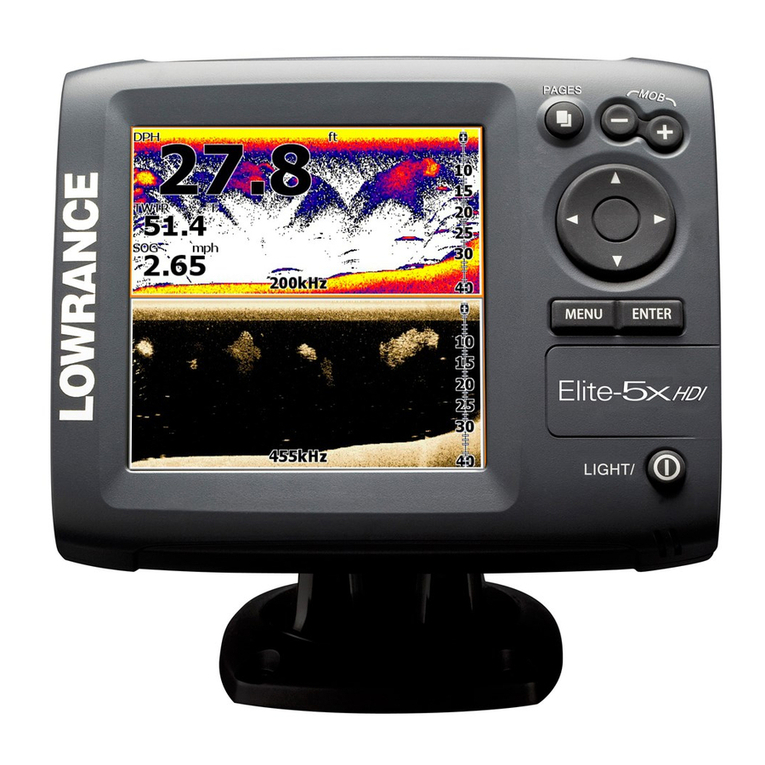 Lowrance Elite-5x HDI Operation manual