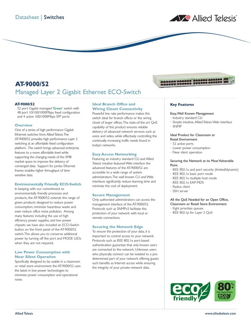 Allied Telesis AT-9000/52 datasheet Allied Telesis AT-9000/52 datasheet
