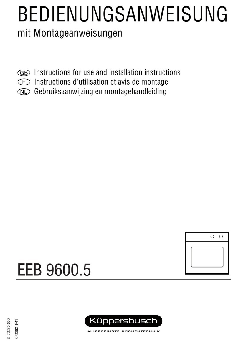 Küppersbusch EEB 9600.5 User manual Küppersbusch EEB 9600.5 User manual
