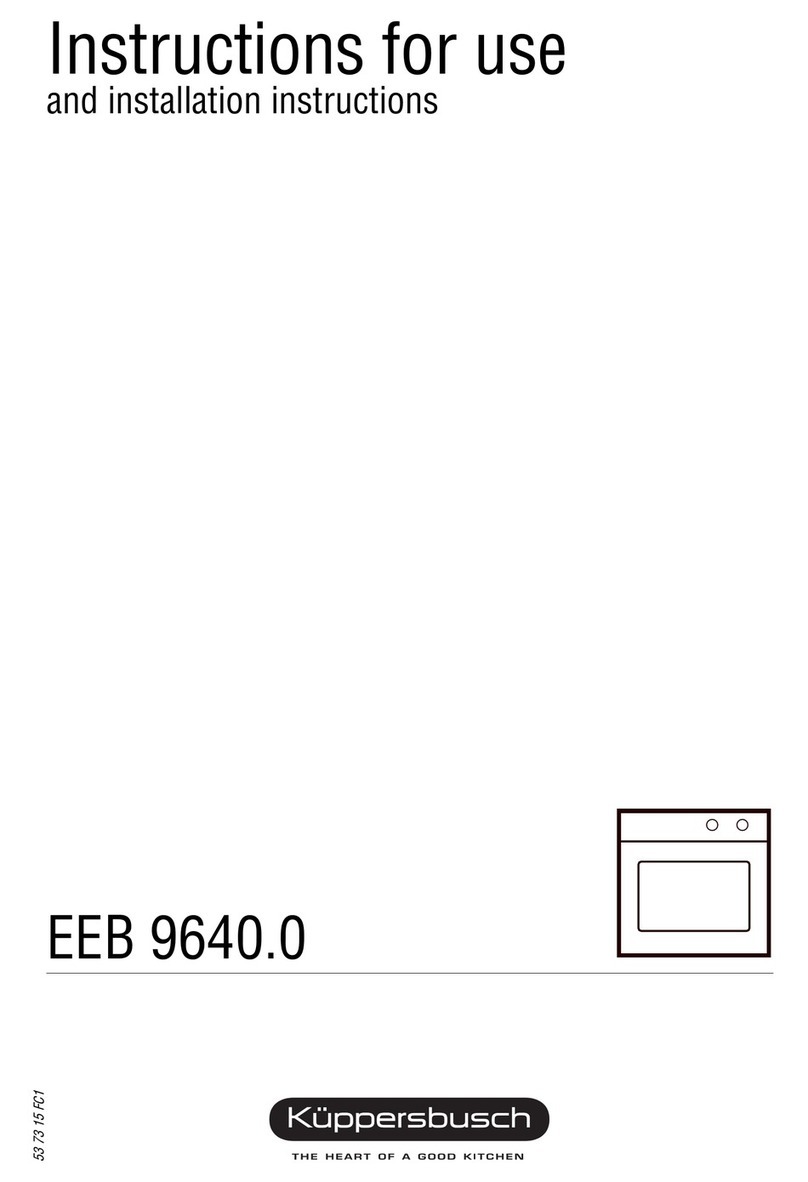 Kuppersbusch EEB 9640.0 Instructions for use and installation instructions Kuppersbusch EEB 9640.0 Instructions for use and installation instructions
