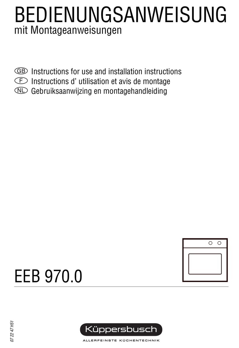 Kuppersbusch EEB 970.0 Instructions for use and installation instructions