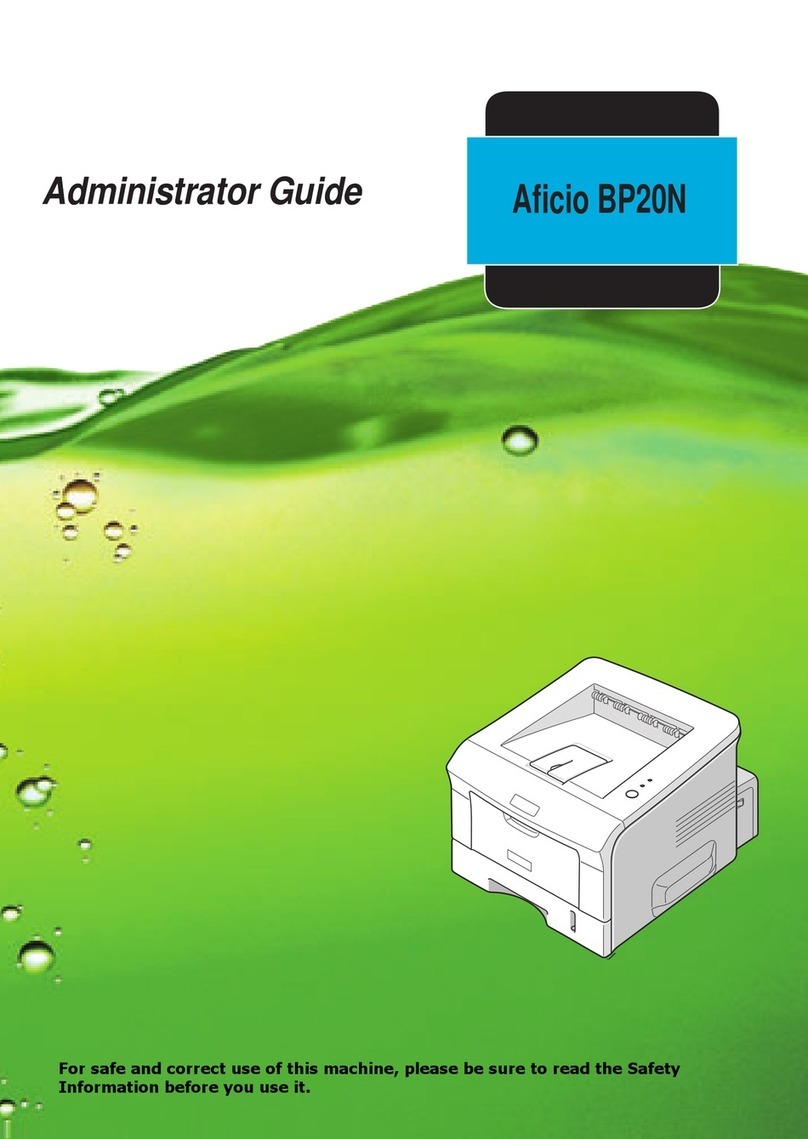 Ricoh Aficio BP20N Service manual