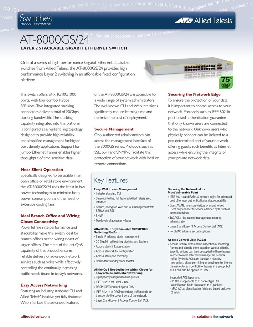 Allied Telesis AT-8000GS/24 User manual