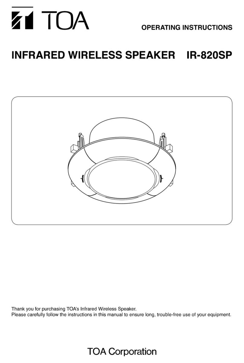 Toa IR-820SP User manual