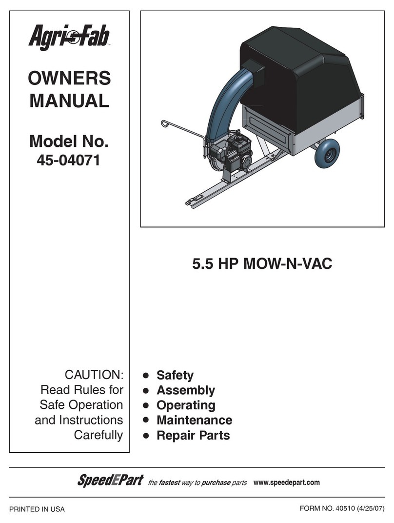 SpeedEPart AgrioFab 45-04071 owner's manual