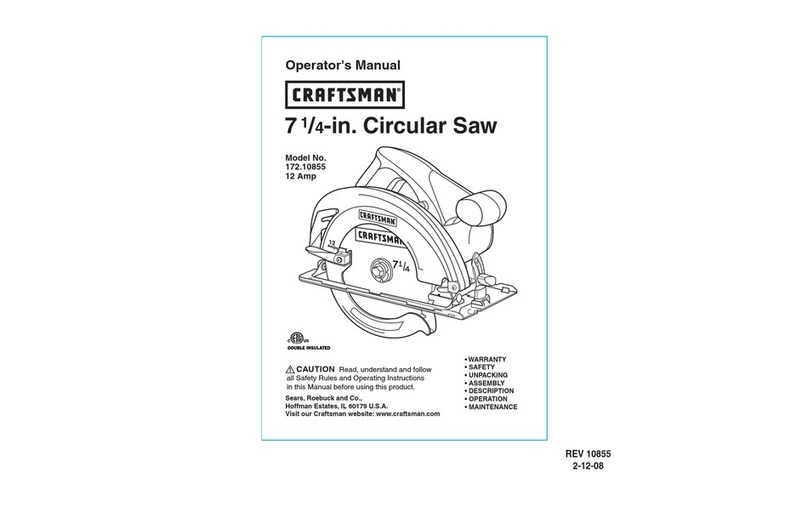 Craftsman Craftsman 172.10855 12 Amp User manual
