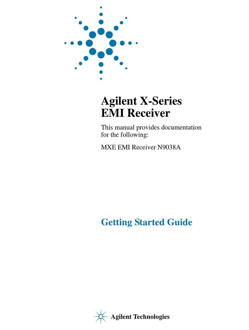 Agilent Technologies MXE EMI Receiver N9038A Getting started guide