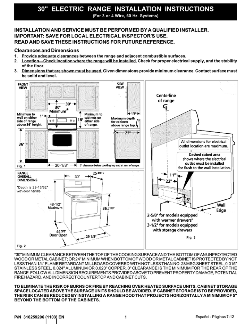 Kenmore 30" installation instructions Kenmore 30" installation instructions