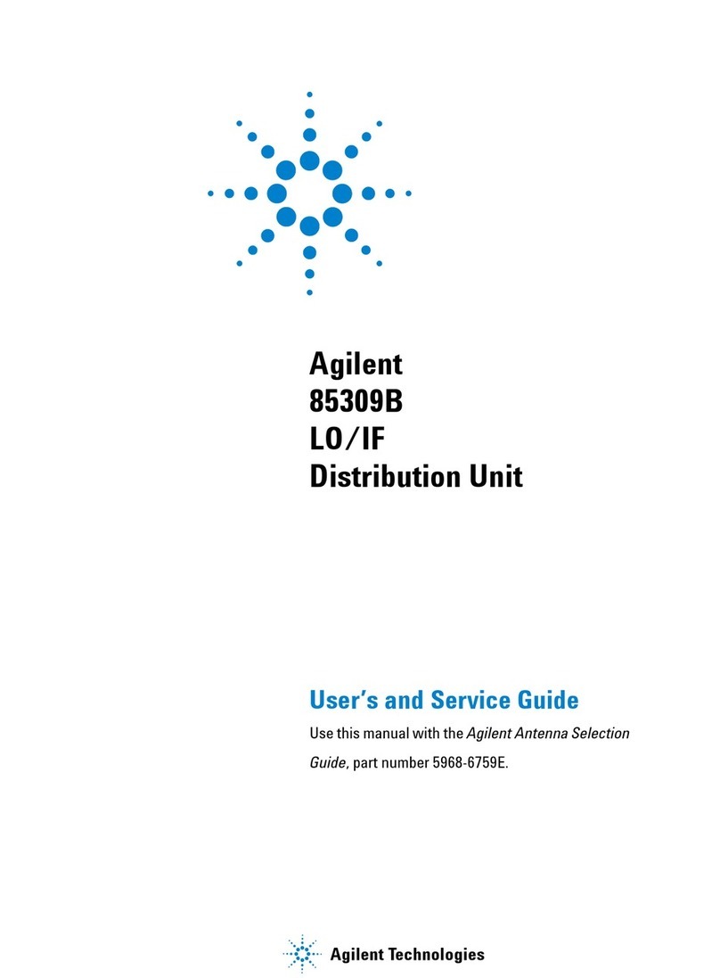Agilent Technologies 85309B LO manual