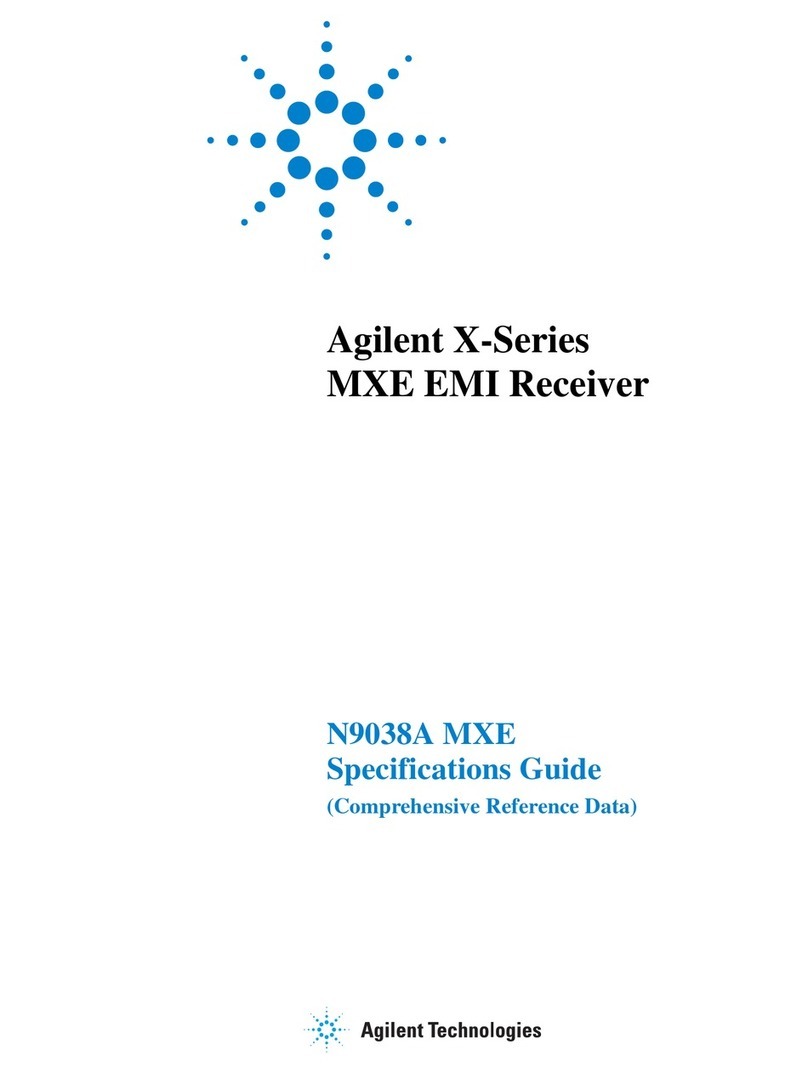 Agilent Technologies MXE EMI Receiver N9038A Specifications guide