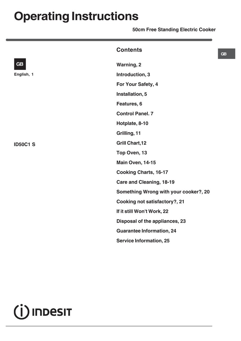 Indesit ID50C1 S operating instructions Indesit ID50C1 S operating instructions