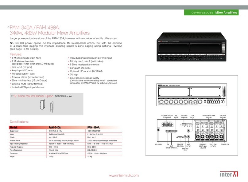 Inter-m PAM-340A User manual Inter-m PAM-340A User manual