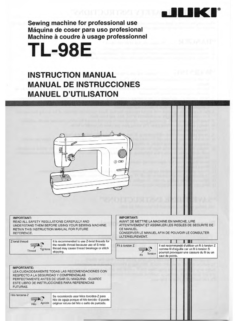 JUKI TL-98E Insrtuction manual