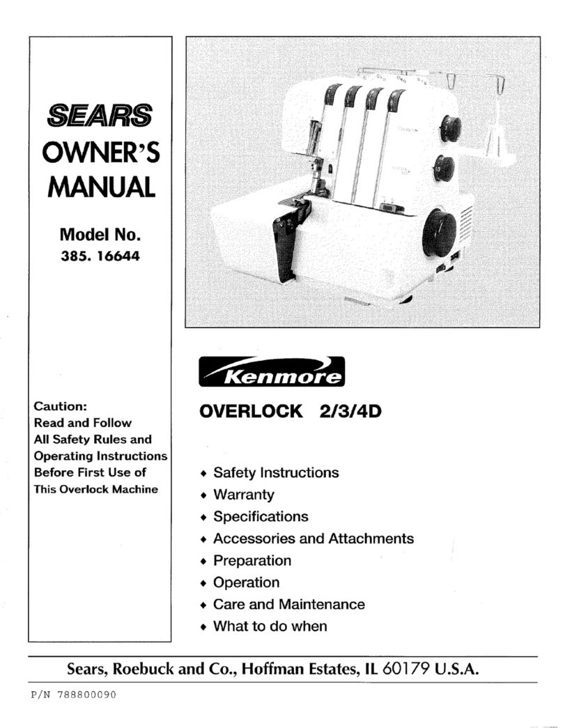 Kenmore Sears 385.16644 User manual