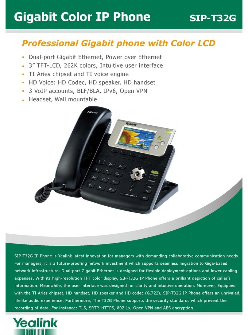 Yealink SIP-T32G User manual
